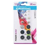 batteries pile bouton 14 pièces alcaline/lithium