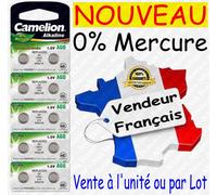 10 Piles AG0 / LR521 / 379 Camelion Alcaline 1,5V
