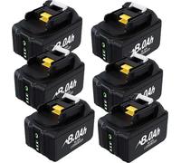 Batteries pour outils électriques, capacité 8000mAh, compatibles avec BL1830, 6STK 8.0Ah