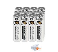 Batteries rechargeables AA au lithium PALO, capacité de 3500 mAh, es CE, lot de 12