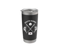 Battes de baseball vintage coréen classique Tiger Art Corée du Sud Gobelet isotherme en acier inoxydable double paroi