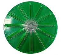 Batteur à 6 fils de forme ronde en ABS TPR (vert rond) | Empêche les salissures, garde l'espace de travail bien rangé, fil 6 brins, finition rouge, construction