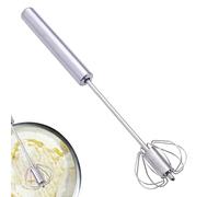 Batteur à œufs en acier inoxydable, batteur à œufs manuel,Batteur à main rotatif semi-automatique Fouet à œufs manuel | Outils de cuisine, fouet antiadhésif, batteur à œufs à Long manche pour Milkshak