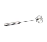 Batteur à œufs en acier inoxydable, mélangeur à poussée rotatif, agitateur à main, fouets rotatifs, mélangeurs, mousseur à lait, outil facile à utiliser