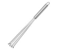 Batteur à œufs manuel en acier inoxydable, 3 pièces, 10/12 pouces, mélangeur billes, facile nettoyer, batteur métal réutilisable for la cuisson, mélange de Gadgets cuisine pour Mélanger(10inch)