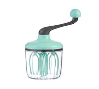 Batteur à œufs manuel - Fouet haute capacité de 1500 ml | Mélangeur rotatif à manivelle, matériau ABS PET durable, bleu clair vert, fouets à manivelle facile | Mélangeur pour pann