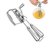 Batteur à œufs manuel - Mélangeur non électrique, outil de mélange de pâte, fouet manuel en acier inoxydable | Mélangeur à œufs ergonomique portable, fouet lavable au lave-vaisselle pour la maison et