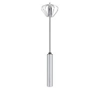 Batteur à œufs semi-automatique en acier inoxydable, mélangeur de crème, ustensile de cuisine 34x7cm