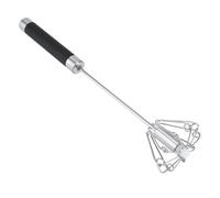Batteur d'oeufs rotatif, batteur manuel durable antirouille d'acier inoxydable pour des ustensiles de cuisine de cuisine à la
