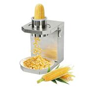Batteuse de maïs, éplucheur électrique et dénudeur, entrée d'alimentation de 6,5 cm, acier inoxydable pour un retrait rapide du maïs