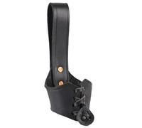 Battle-Merchant Support corne à boire porte-ceinture en cuir pour corne à boire 0,2 l - 0,3 l, noir - Moyen-âge Viking GN