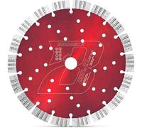 BAUBECK Disque Diamant Turbo 230 mm pour Béton Armé, Pierre et Béton - Disque de Coupe Professionnel Coupe Rapide et Résistante
