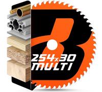 BAUBECK Lame de Scie Circulaire 254x30 mm | Multi-Matériaux pour Bois, Aluminium, Métal | Coupe Fine, Compatible avec Bosch GTS 10, PTS 10, Metabo KGS 254