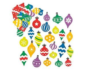 Bauble Foam Stickers For Children To Decorate Christmas Crafts And Cards (Pack Of 120)