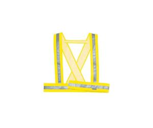 BAUCE2 Écharpe gilet réfléchissant jaune taille unique