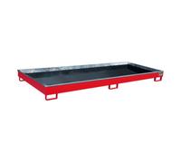 Bauer Südlohn Bauer Südlohn Bac à étagère avec insert PE RW 3300-1 PE, peint, rouge feu Quantité:1