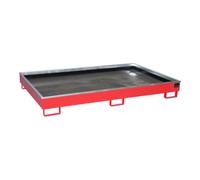 Bauer Südlohn Bauer Südlohn Bac de rangement avec insert PE RW 2200-2 PE, peint, rouge feu Quantité:1