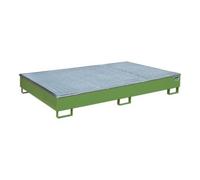 Bauer Südlohn Bauer Südlohn Bac de rangement avec insert PE RW-GR 2200-2 PE, peint, vert réséda Quantité:1