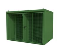 Bauer Südlohn Bauer Südlohn Conteneur bouteilles de gaz GFC-B/W M5, peint, vert réséda Quantité:1