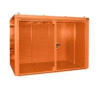 Bauer Südlohn Bauer Südlohn Conteneur pour bouteilles de gaz GFC-B M5, peint, orange jaune Quantité:1