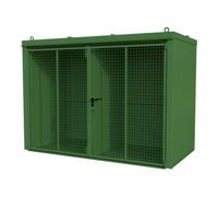 Bauer Südlohn Bauer Südlohn Conteneur pour bouteilles de gaz GFC-B/W M4, peint, vert réséda Quantité:1