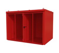 Bauer Südlohn Bauer Südlohn Conteneur pour bouteilles de gaz GFC-B/W M5, peint, rouge feu Quantité:1