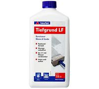 Baufan Durcisseur LF - 1L I Primaire Acrylique Sans Solvants Intérieur Extérieur I Fixateur de Fonds pour Surfaces Sableuses & Crayeuses, Diluable 1:1