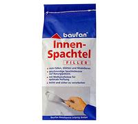 Baufan Enduit de Rebouchage - 5kg I Poudre à Base de Plâtre pour Remplir et Lisser Fissures et Trous de Toute Profondeur I Idéal Murs & Plafonds