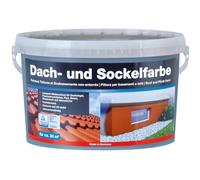 Baufan peinture toiture et soubassement gris ardoise 5 l | résistante au frottement | résistante aux intempéries | sans solvants, respirante | diluable à l’eau | intérieur et extérieur