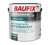 Baufix professional Revêtement de sol antidérapant gris anthracite, satiné, 2.5 litres, Peinture sol & béton, Antidérapant, pour béton/chape/ciment, pour intérieur et extérieur