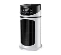 BAUGMANN Rafraîchisseur d'air portable 4-en-1 Silencieux avec Oscillation | Rafraîchisseur d'air par évaporation silencieux 35dB. Clim mobile portable 4-en-1 avec oscillation 90° et réservoir 900ml.