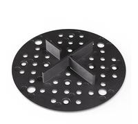 Bauhandel24 Lot de 500 croisillons 5 mm avec plaque hauteur 15 mm diamètre 100 mm pour dalles de terrasse extérieur lit de gravier plot terrasse dalle