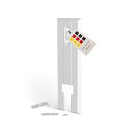 BAUHELD 1 housse de sangle de volet roulant sans démontage de la sangle - Espacement des trous de 135 à 160 mm - Plaque de protection encastrée en plastique solide - Plaque de recouvrement pour sangle