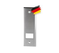 BAUHELD® Cache de sangle de volet roulant en métal - Espacement des trous 160 mm [1 pièce] - Maxi Enrouleur de sangle en tôle fine [Fabriqué en Allemagne] - Plaque de recouvrement pour sangle de volet