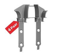 BAUHELD Entonnoir d'entrée universel [4 paires] - Utilisation flexible sur n'importe quel rail de guidage - Guidage optimal de volet roulant et fonctionnement uniforme sur les profils maxi - Largeur