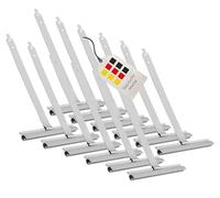 BAUHELD Lot de 12 mini ressorts de suspension pour volet roulant - En acier à ressort solide - Revêtement en plastique - Crochet en acier avec queue d'aronde - Pour profilés de volet roulant de 37 mm