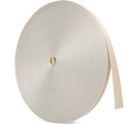 BAUHELD® Sangle pour volet roulant 50 m, 20 mm [Fabriquée en Allemagne] - Sangle pour enrouleur de volet roulant - Beige