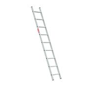 BAULICH - Echelle Aluminium - 1x9 - Imperméable, Professionnelle, pour la Maison, Le Jardin, Les Travaux de Rénovation, la Ferme, Pieds Antidérapants, Échelons Rainurés, 3,4 kg, avec Crochet