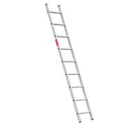 Baulich | Échelle - Échelle en aluminium - Échelle simple - 9 échelons - Hauteur de travail 3,46 m - Capacité de charge 150 kg - Légère