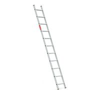 Baulich | Échelle en aluminium - Échelle simple - Échelle en aluminium - 11 échelons - Charge max. 150 kg - Hauteur de travail 398 cm - Avec crochets