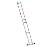Baulich | Échelle en aluminium - Échelle simple - Échelle en aluminium - 13 échelons - Charge max. 150 kg - Hauteur de travail 449 cm - Avec crochets