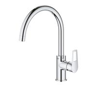 Bauloop Mitigeur monocommande évier col de cygne, Chrome (G-31368001)