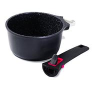 Baumalu 383607 Casserole 16 cm Granit Pro, Aluminium Forgé, Noir, 16 cm, 22 x 20 x 9 cm