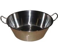Baumalu, Bassine a Confiture 38 cm en Acier Inoxydable Argenté, Capacité 9L, Poignées Métal, Compatible Tous Feux y compris Inductio