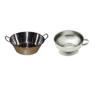 Baumalu Bassine à Confiture 38 cm en Acier Inoxydable & Entonnoir INOX pour Confiture - 16,5 x 15 x 14 cm - Silver - 1 pièce
