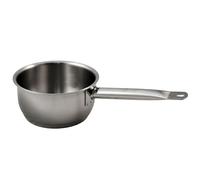 BAUMALU - Casserole Ligne Professionnelle - Acier Inoxydable Haut de Gamme - Bord Verseur - Tous Feux dont Induction - Triple Fond Diffuseur - Ø16cm, Argente, Argenté