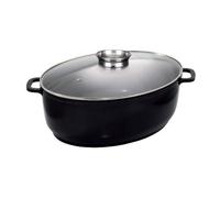 Baumalu - Cocotte Ovale En Fonte D'aluminium 43cm Noir - 382931