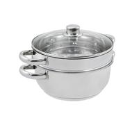 Baumalu – Combiné vapeur 2 corps – Acier inoxydable – Tous feux dont induction – Ø24 cm