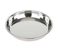 Baumalu, Plat à Four Rond en Acier Inoxydable, 30 cm, Couleur Argentée, Multifonction pour Cuisson et Présentation, Entretien Facile, Conçu pour Durer, 1 Pièce