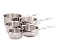 Batterie de cuisine - Tous feux dont induction - Baumalu - Acier inoxydable - 5 pièces 12 à 20 cm - Inox - Gris